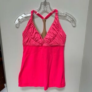 Lululemon special edition tank  tank size 6 florescent pink